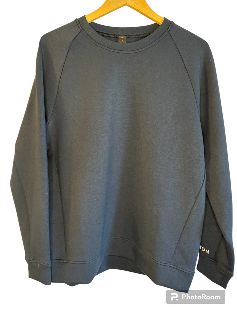 NWT lululemon Smooth Spacer Crew Sweatshirt Navy Mens Medium Peloton On Sleeve
